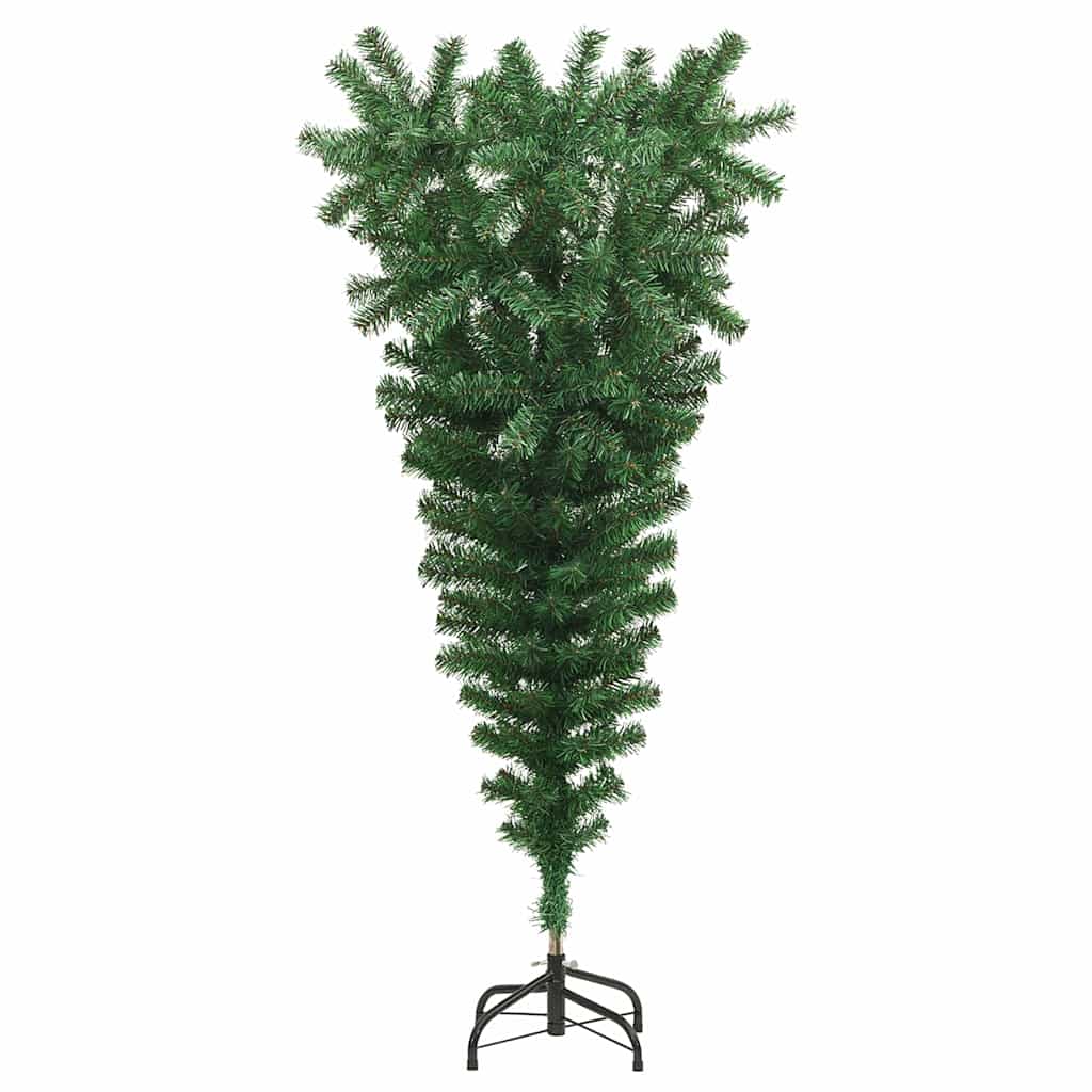 Albero di Natale artificiale pre-illuminato capovolto con set di palline