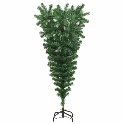 Albero di Natale artificiale pre-illuminato capovolto con set di palline