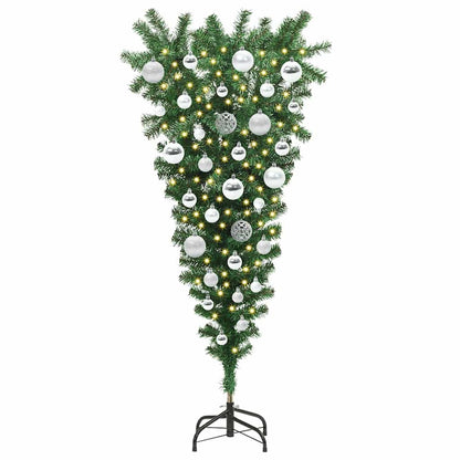Albero di Natale Artsificiale Illuminato Capovolto con Set di Palline | homemem39