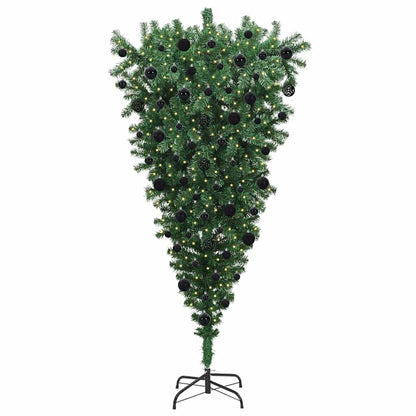 Albero di Natale artificiale preilluminato capovolto con set di palline | homemem39
