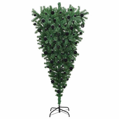 Albero di Natale artificiale preilluminato capovolto con set di palline | homemem39