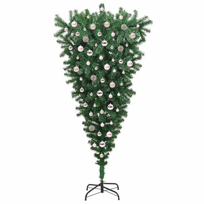 Albero di Natale artificiale preilluminao capovolto con set di palline | homemem39