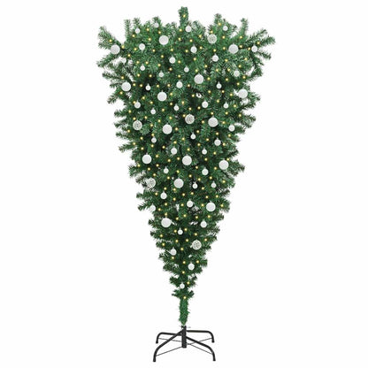 Albero di Natale artificiale pre-illuminato rovesciato con set di palline | homemem39