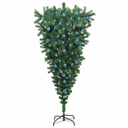 Albero di Natale Artificiale Pre-illuminato Capovolto con Set di Palline | homemem39