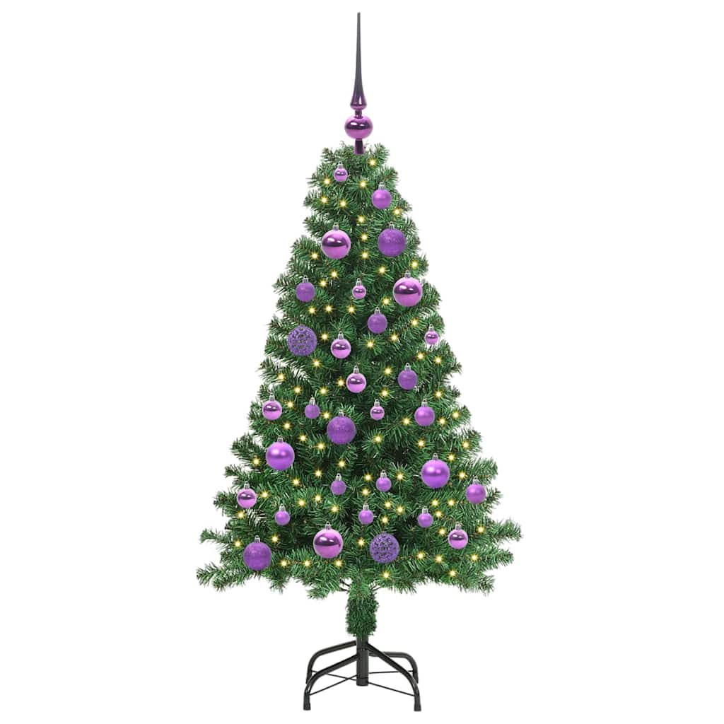 Albero di Natale artificiale con 150 LED Verde 120 cm | homemem39