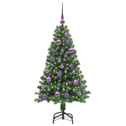 Albero di Natale artificiale con 150 LED Verde 120 cm | homemem39
