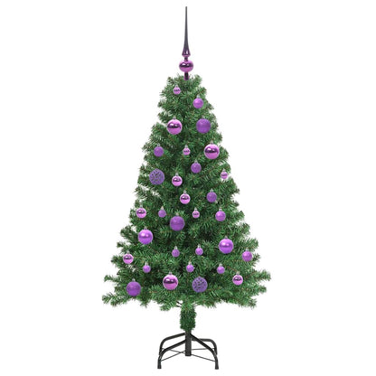 Albero di Natale artificiale con 150 LED Verde 120 cm | homemem39