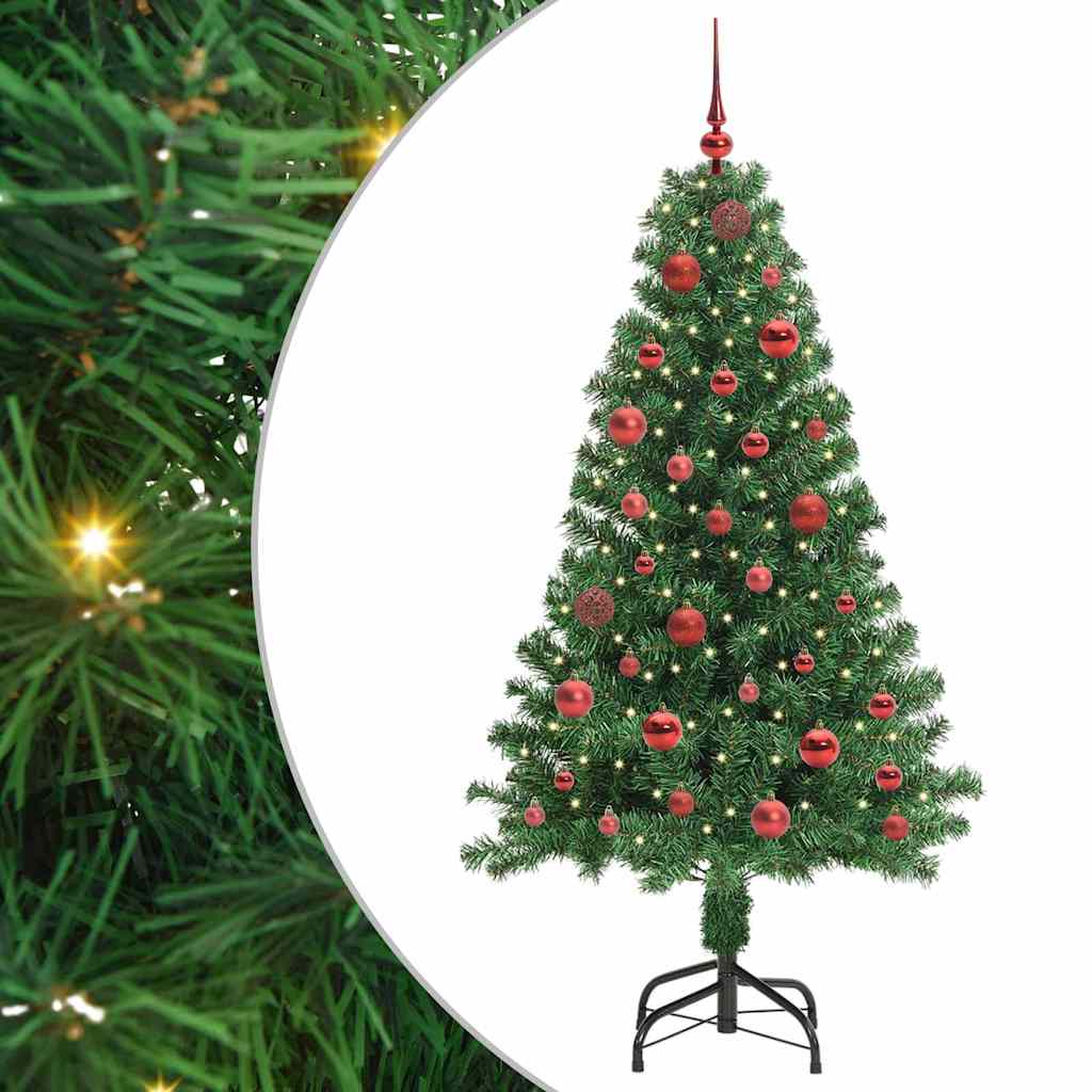 Albero di Natale artificiale con 150 LED Verde 150 cm
