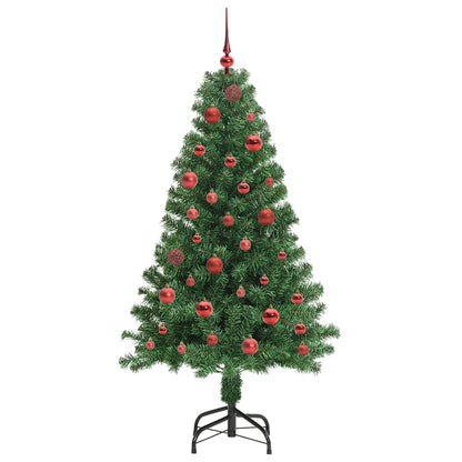 Albero di Natale artificiale con 150 LED Verde 150 cm