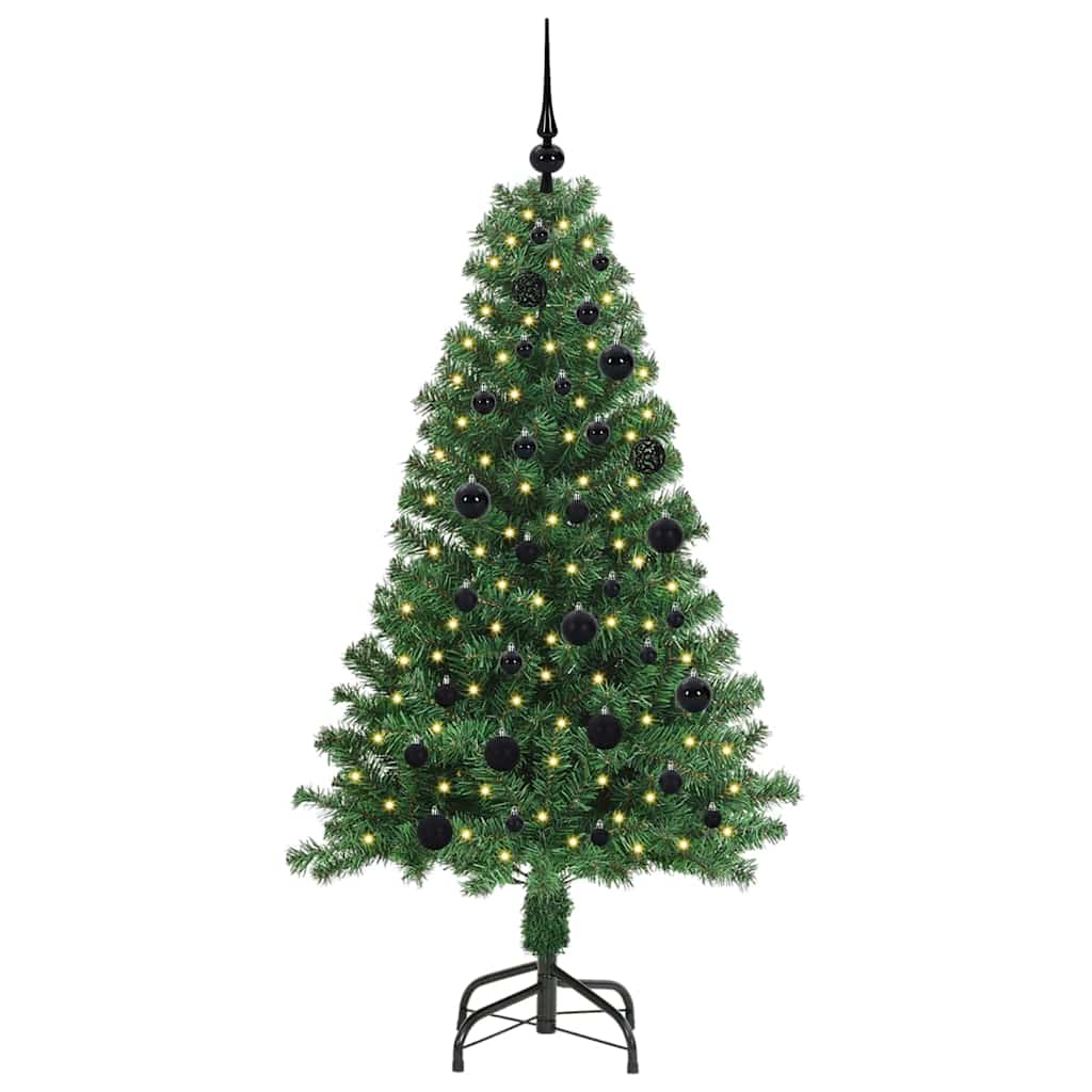 Albero di Natale artificiale con 150 LED Verde 150 cm