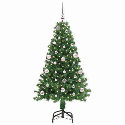 Albero di Natale artificiale con 150 LED Verde 150 cm