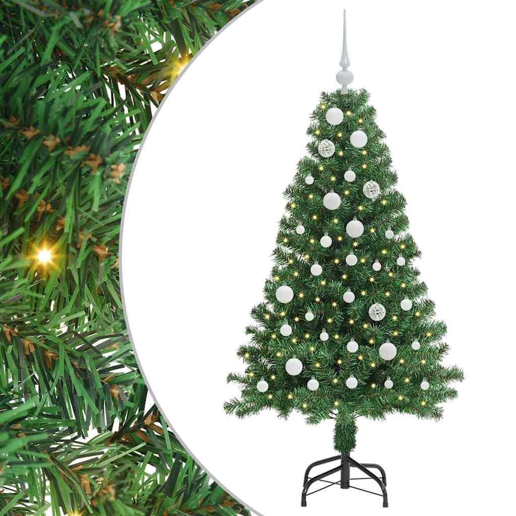 Albero di Natale artificiale con 150 LED Verde 150 cm