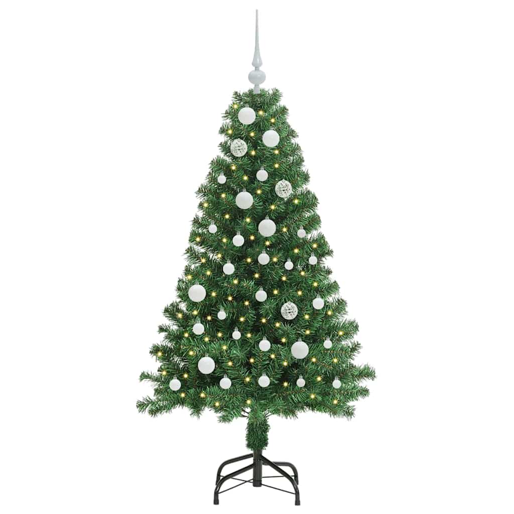 Albero di Natale artificiale con 150 LED Verde 150 cm