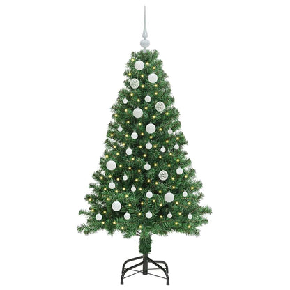 Albero di Natale artificiale con 150 LED Verde 150 cm