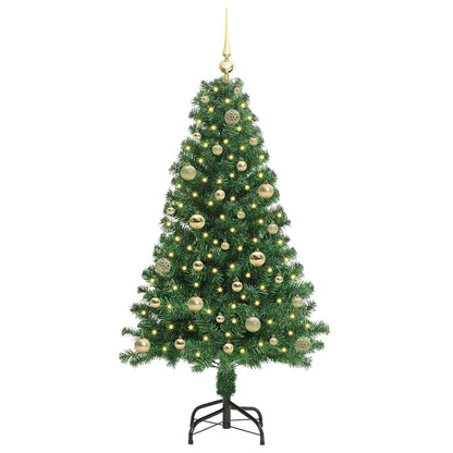Albero di Natale artificiale con 150 LED Verde 150 cm