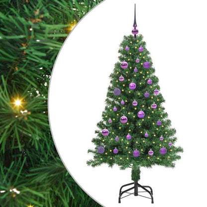 Albero di Natale artificiale con 150 LED Verde 150 cm