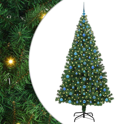 Albero di Natale artificiale con 300 LED Verde 210 cm | homemem39