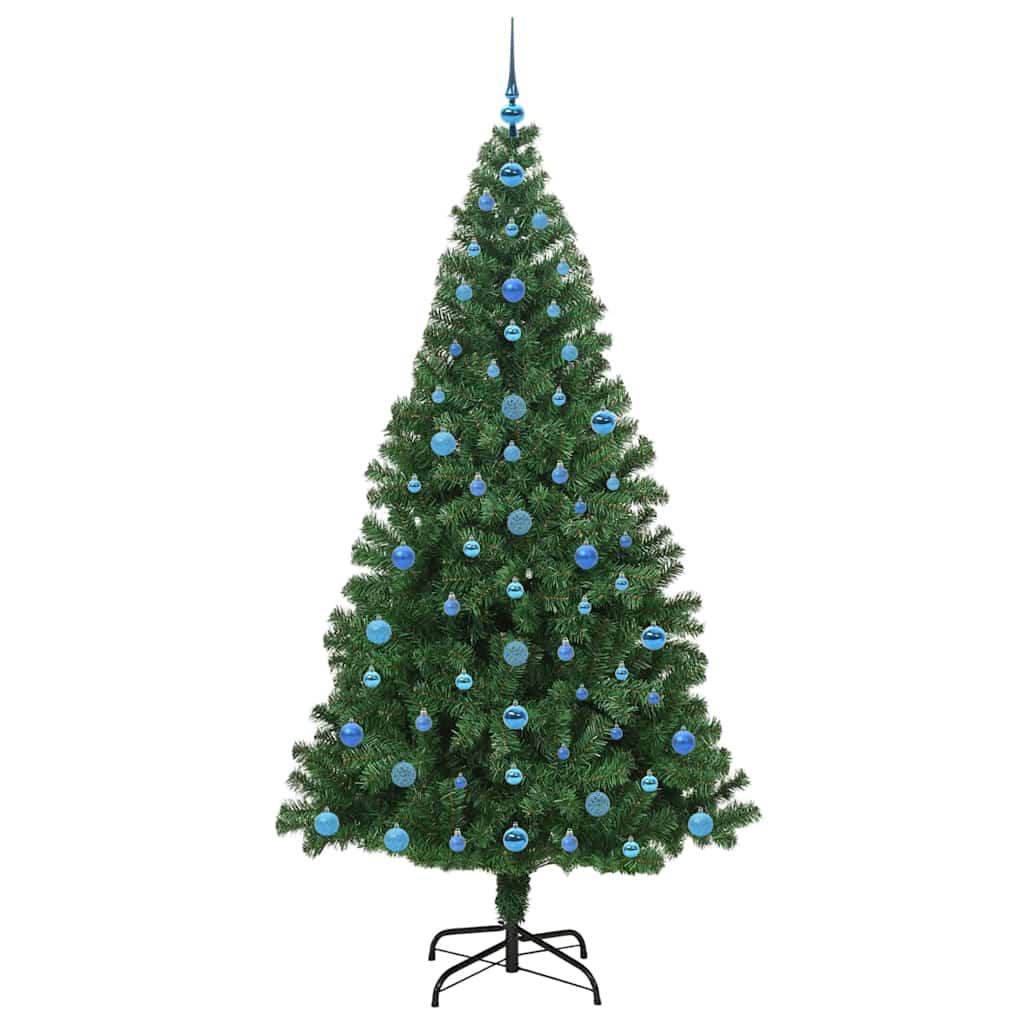 Albero di Natale artificiale con 300 LED Verde 210 cm | homemem39
