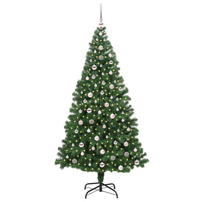 Albero di Natale artificiale con 300 LED Verde 240 cm