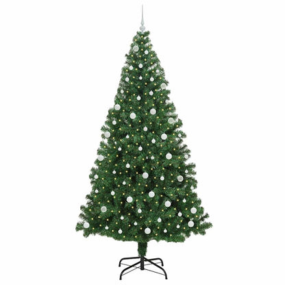 Albero di Natale artificiale con 300 LED Verde 240 cm | homemem39