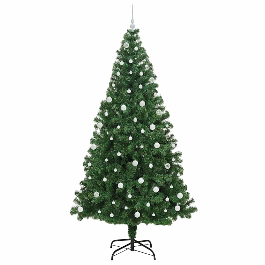 Albero di Natale artificiale con 300 LED Verde 240 cm | homemem39