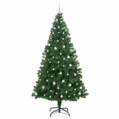 Albero di Natale artificiale con 300 LED Verde 240 cm | homemem39