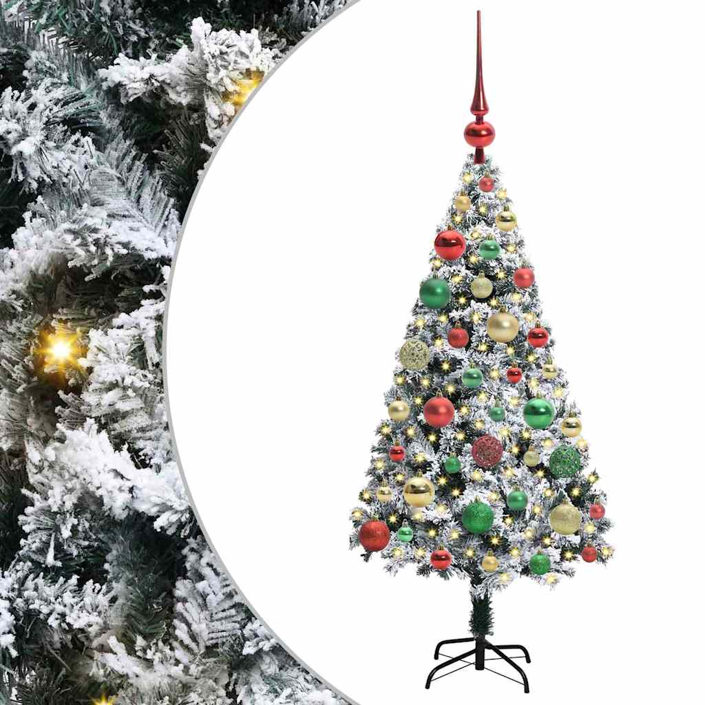 Albero di Natale artificiale con 150 LED Bianco 120 cm
