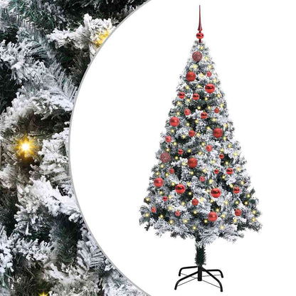 Albero di Natale artificiale con 150 LED Bianco 150 cm