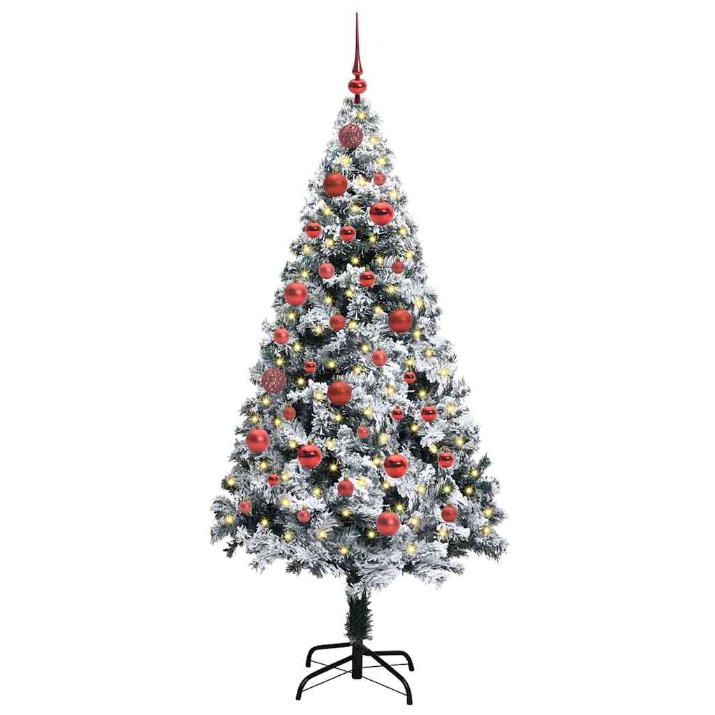 Albero di Natale artificiale con 150 LED Bianco 150 cm