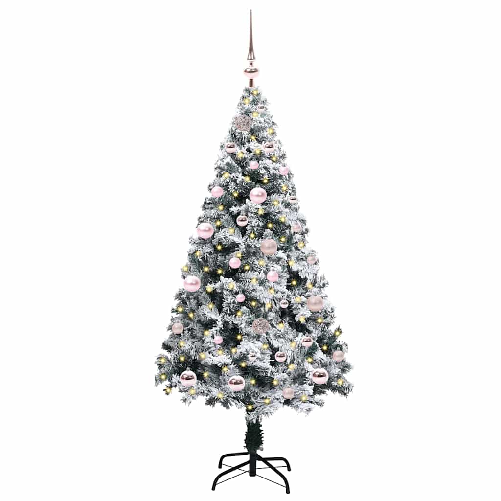 Albero di Natale artificiale con 150 LED Bianco 150 cm