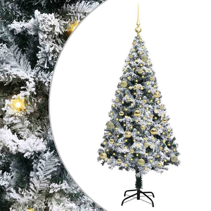Albero di Natale artificiale con 150 LED Bianco 150 cm