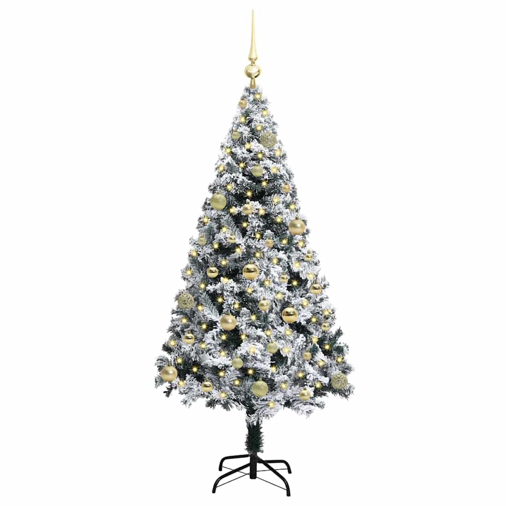 Albero di Natale artificiale con 150 LED Bianco 150 cm