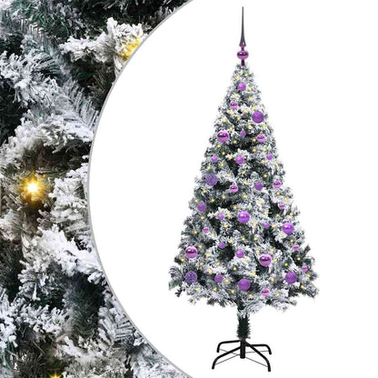 Albero di Natale artificiale con 150 LED Bianco 150 cm
