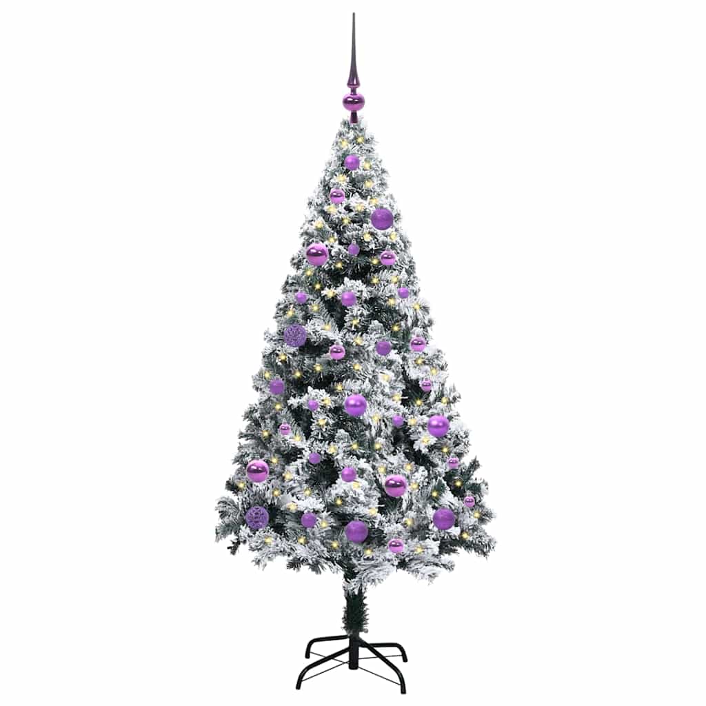 Albero di Natale artificiale con 150 LED Bianco 150 cm