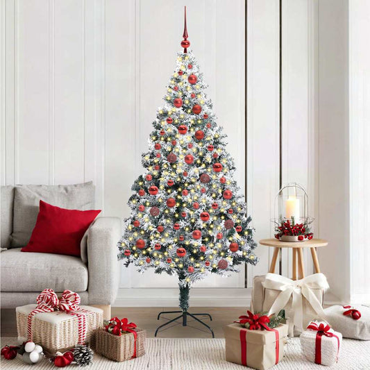 Albero di Natale artificiale con 300 LED Bianco 180 cm | homemem39
