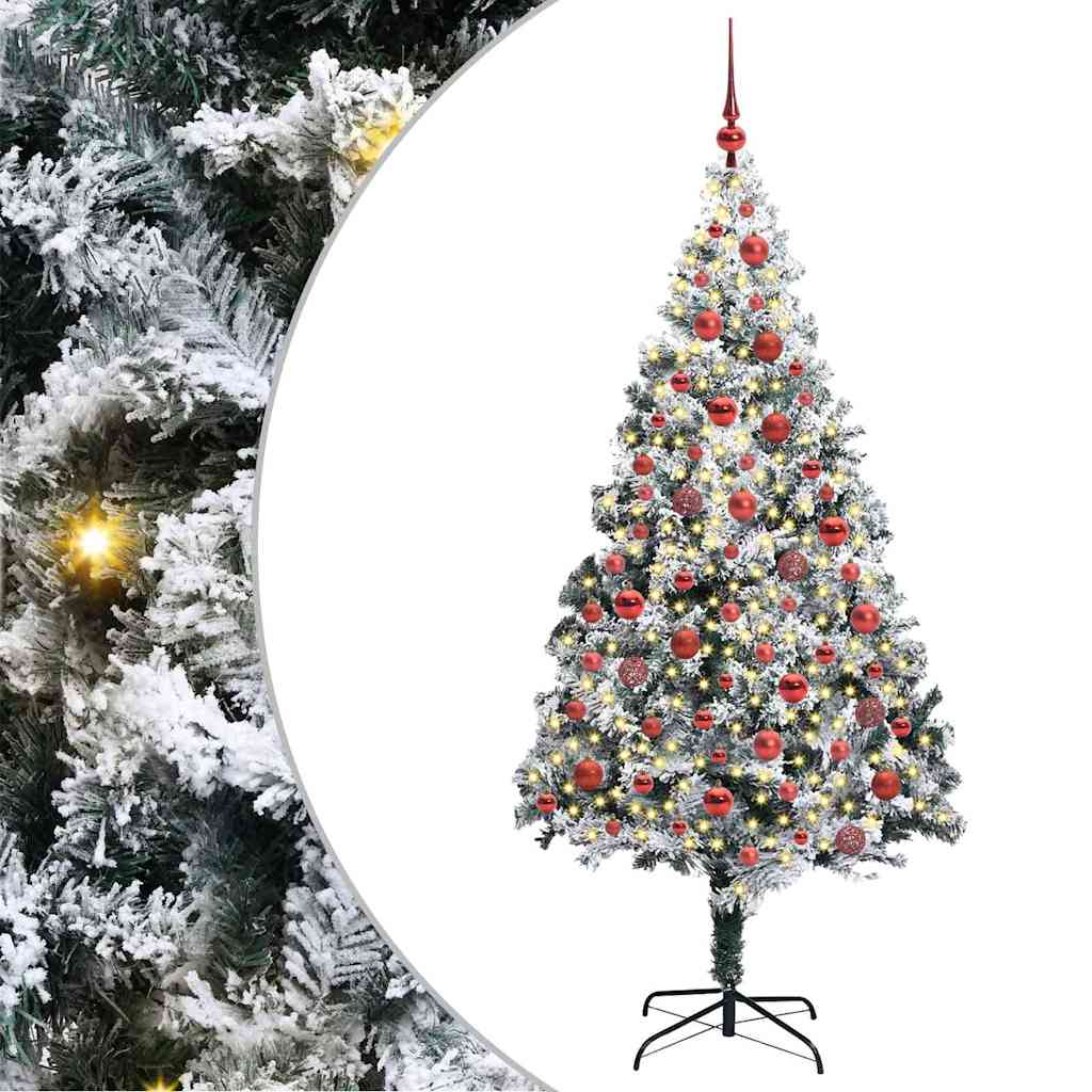 Albero di Natale artificiale con 300 LED Bianco 180 cm