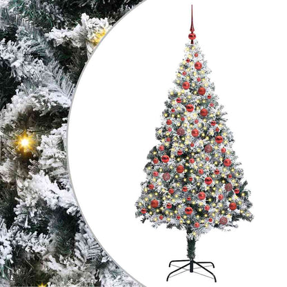 Albero di Natale artificiale con 300 LED Bianco 180 cm