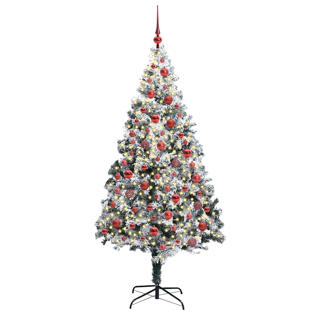 Albero di Natale artificiale con 300 LED Bianco 180 cm