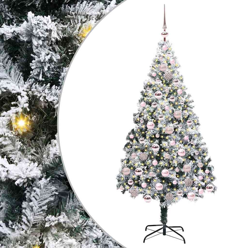 Albero di Natale artificiale con 300 LED Bianco 180 cm