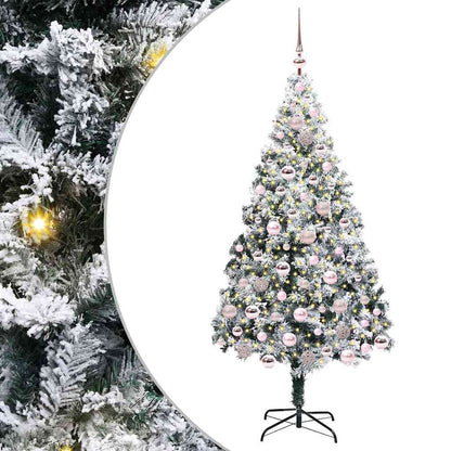 Albero di Natale artificiale con 300 LED Bianco 180 cm