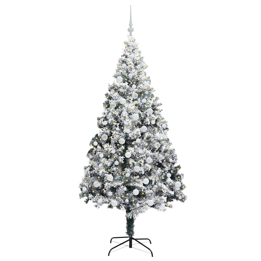 Albero di Natale artificiale con 300 LED Bianco 180 cm | homemem39