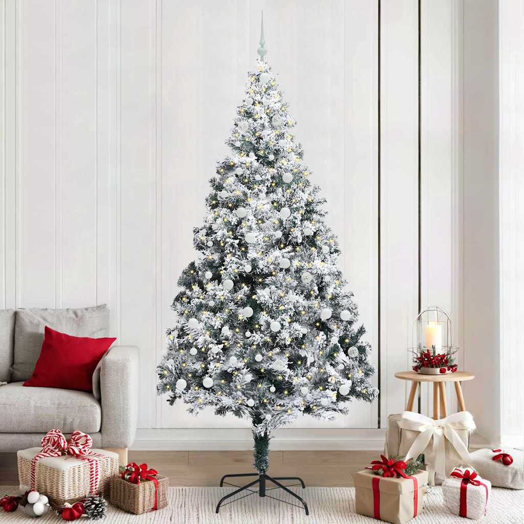 Albero di Natale artificiale con 300 LED Bianco 240 cm | homemem39