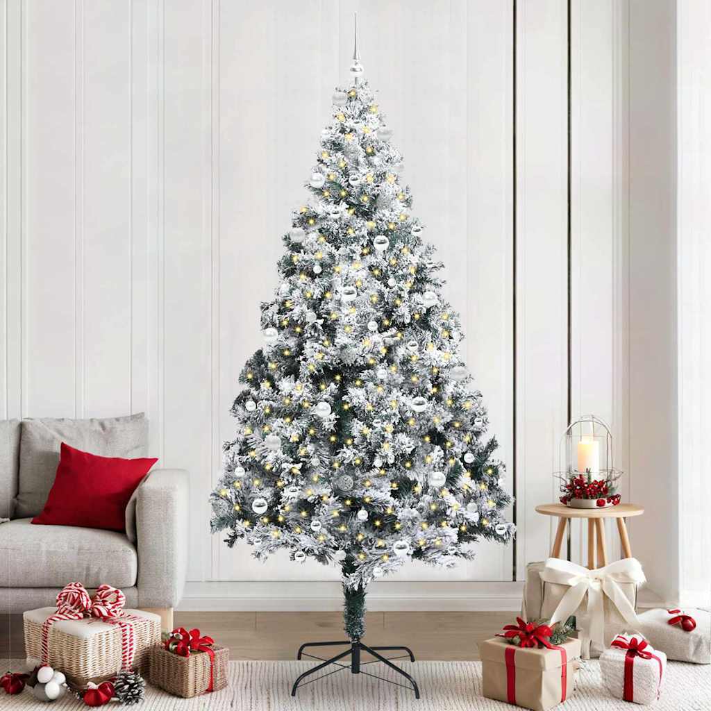 Albero di Natale artificiale con 300 LED Bianco 240 cm | homemem39