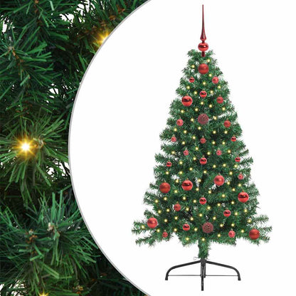 Albero di Natale artificiale con luci integrate Verde 120 cm