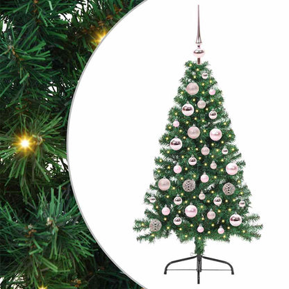 Albero di Natale artificiale con luci integrate Verde 120 cm