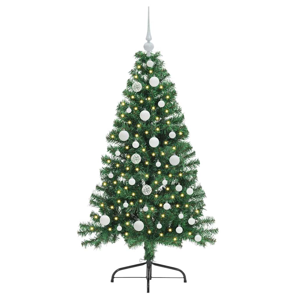 Albero di Natale artificiale con luci integrate Verde 120 cm