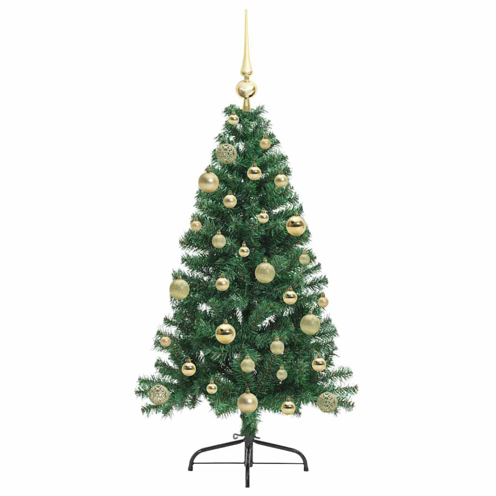 Albero di Natale artificiale con luci integrate Verde 120 cm