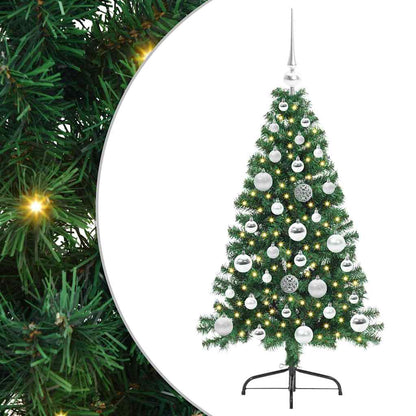 Albero di Natale artificiale con luci integrate Verde 120 cm | homemem39