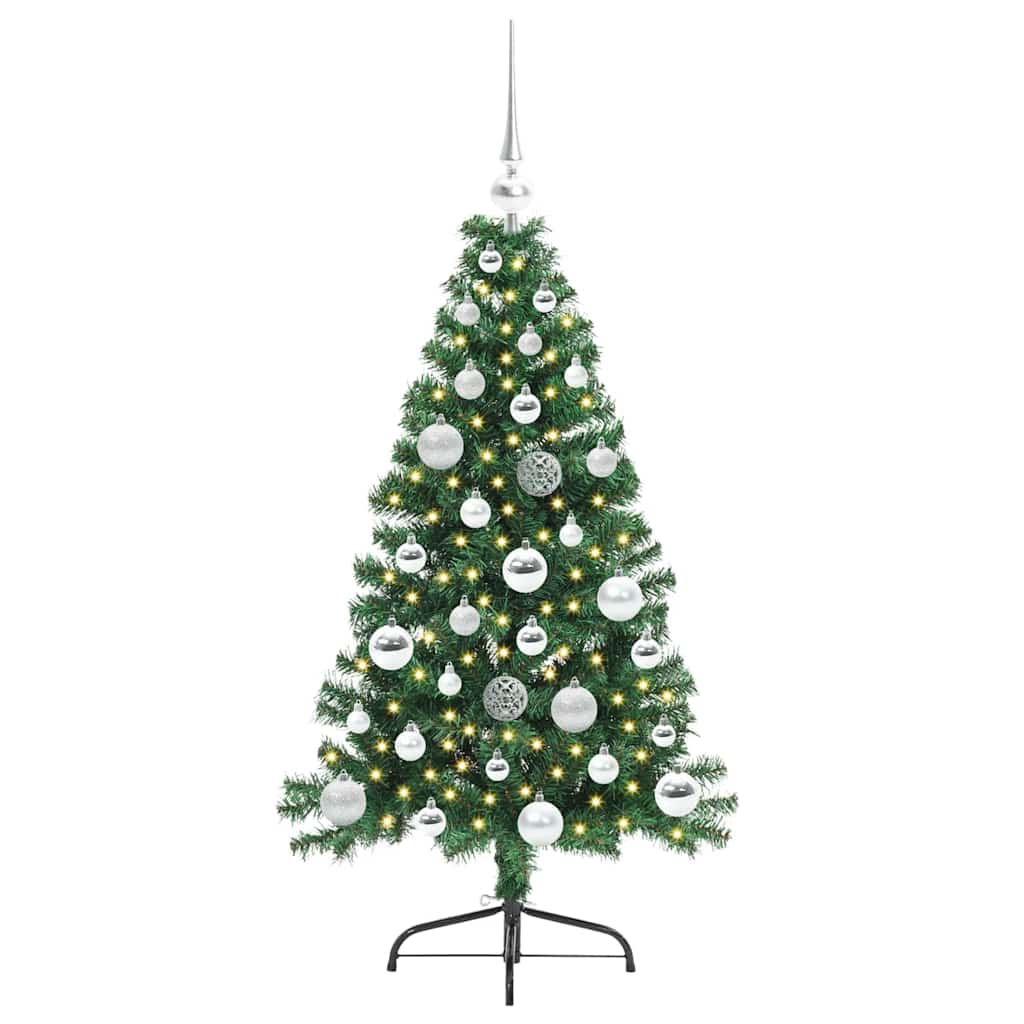 Albero di Natale artificiale con luci integrate Verde 120 cm | homemem39