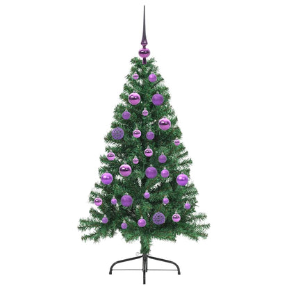 Albero di Natale artificiale con luci integrate Verde 120 cm